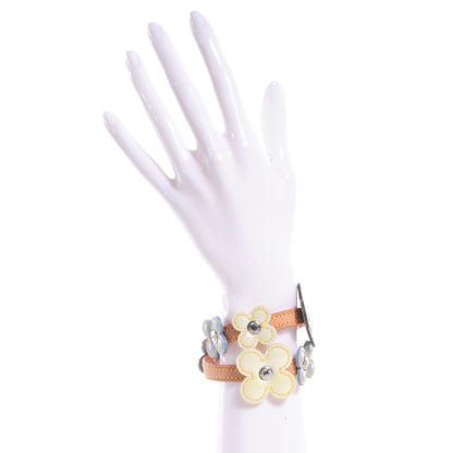 Louis Vuitton Patent Fleur Double Wrap Bracelet 2 of 7