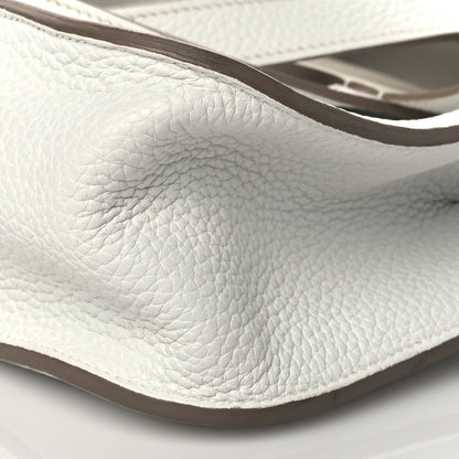 Hermes Taurillon Clemence Halzan 31 GM Craie 9 of 9