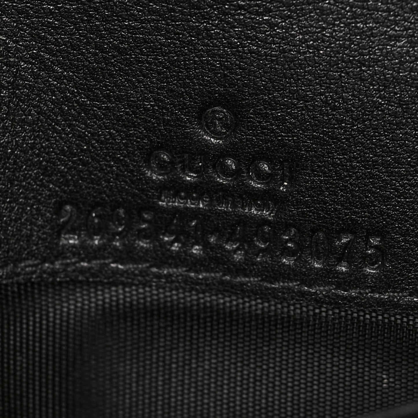 Soft Microguccissima Dice Chain Wallet Black