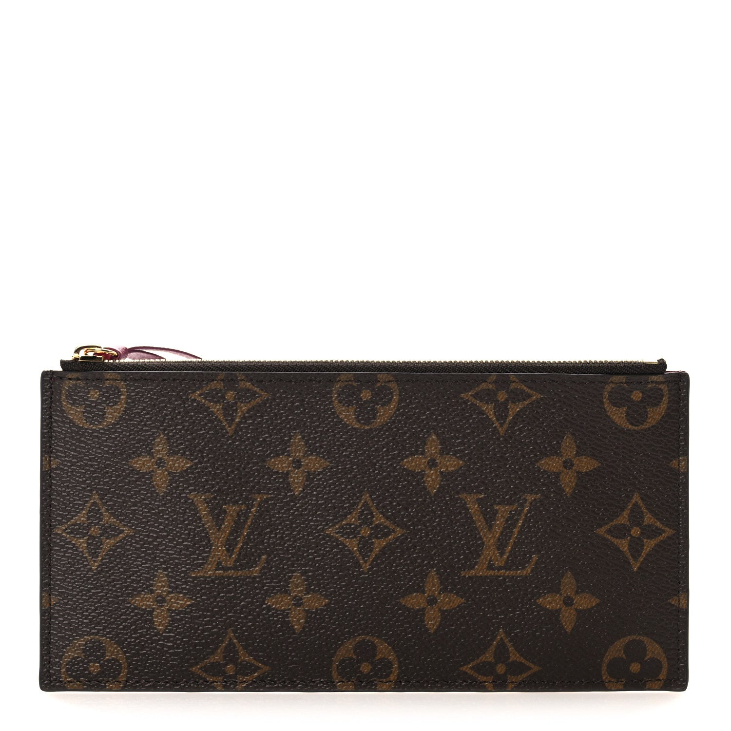Louis Vuitton Monogram Felicie Chain Wallet Zippered Insert Fuchsia 1 of 8