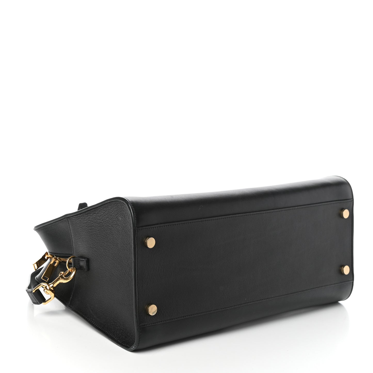 Smooth Calfskin Medium Monogram Cabas Black