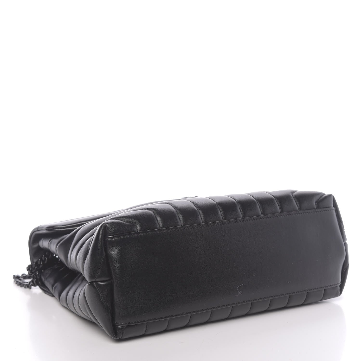 Saint Laurent Calfskin Y Quilted Monogram Medium Loulou Chain Satchel Black 4 of 9