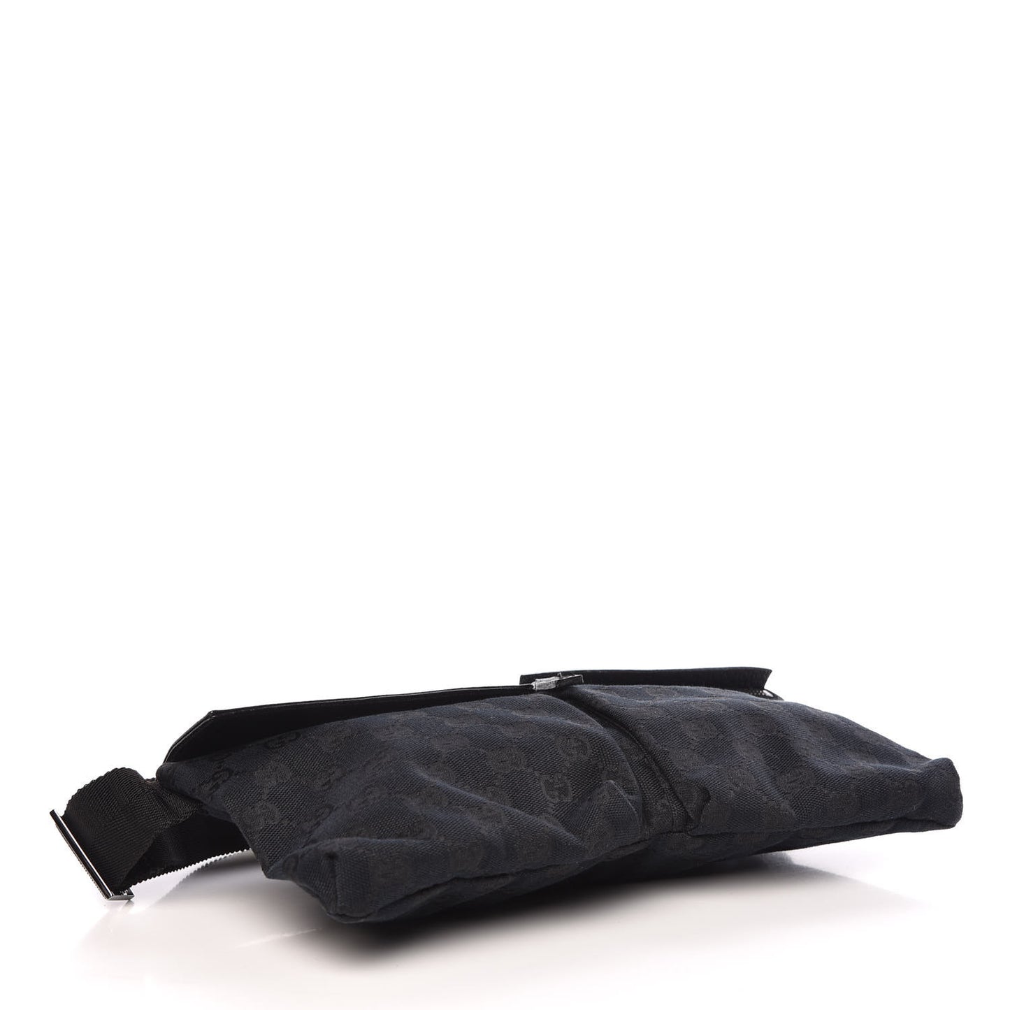 GG Monogram Double Pocket Belt Bag Black