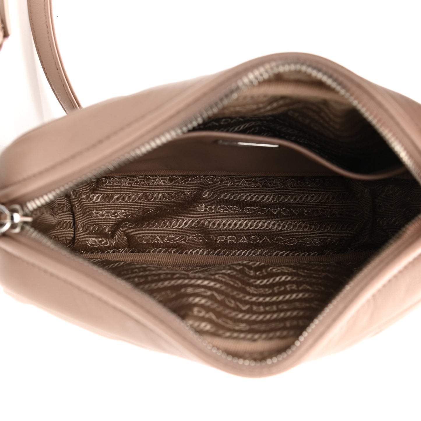 Nappa Triangle Stitched Spectrum Camera Bag Cipria