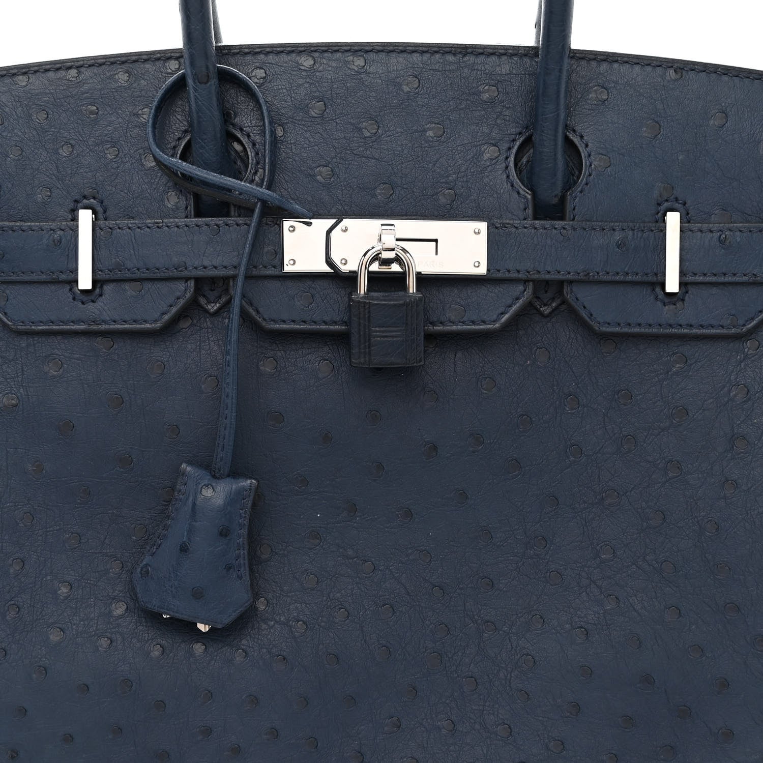 Hermes Ostrich Birkin 30 Bleu Roi 8 of 10