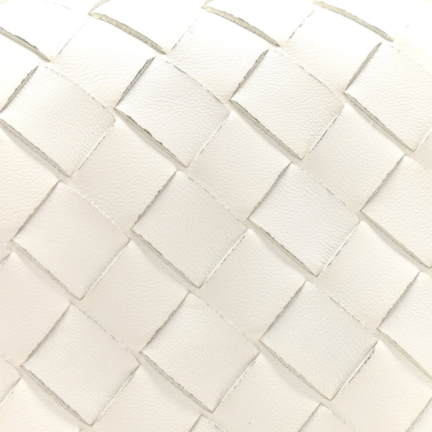 Nappa Intrecciato Shoulder Bag White