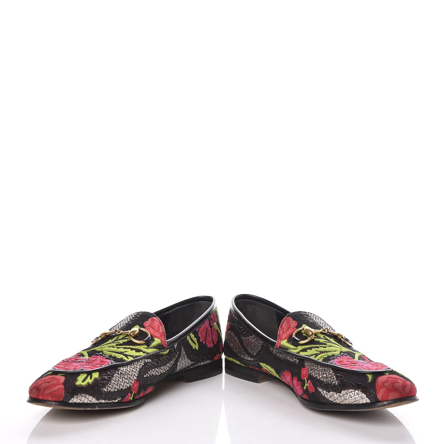 Floral Jacquard Horsebit Womens Jordaan Loafers 37.5 Multi