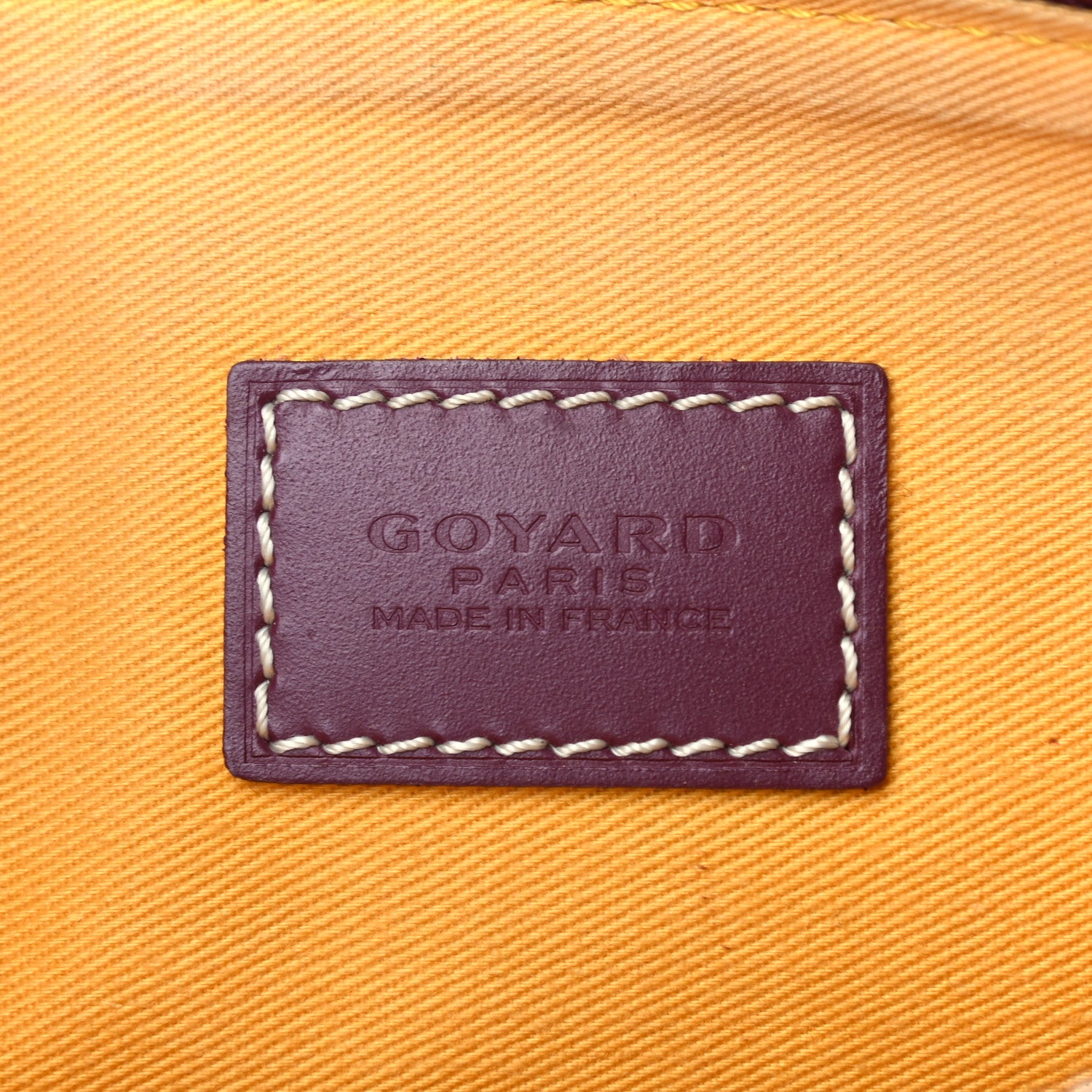 Goyard Goyardine Senat Pochette MM Burgundy 5 of 6