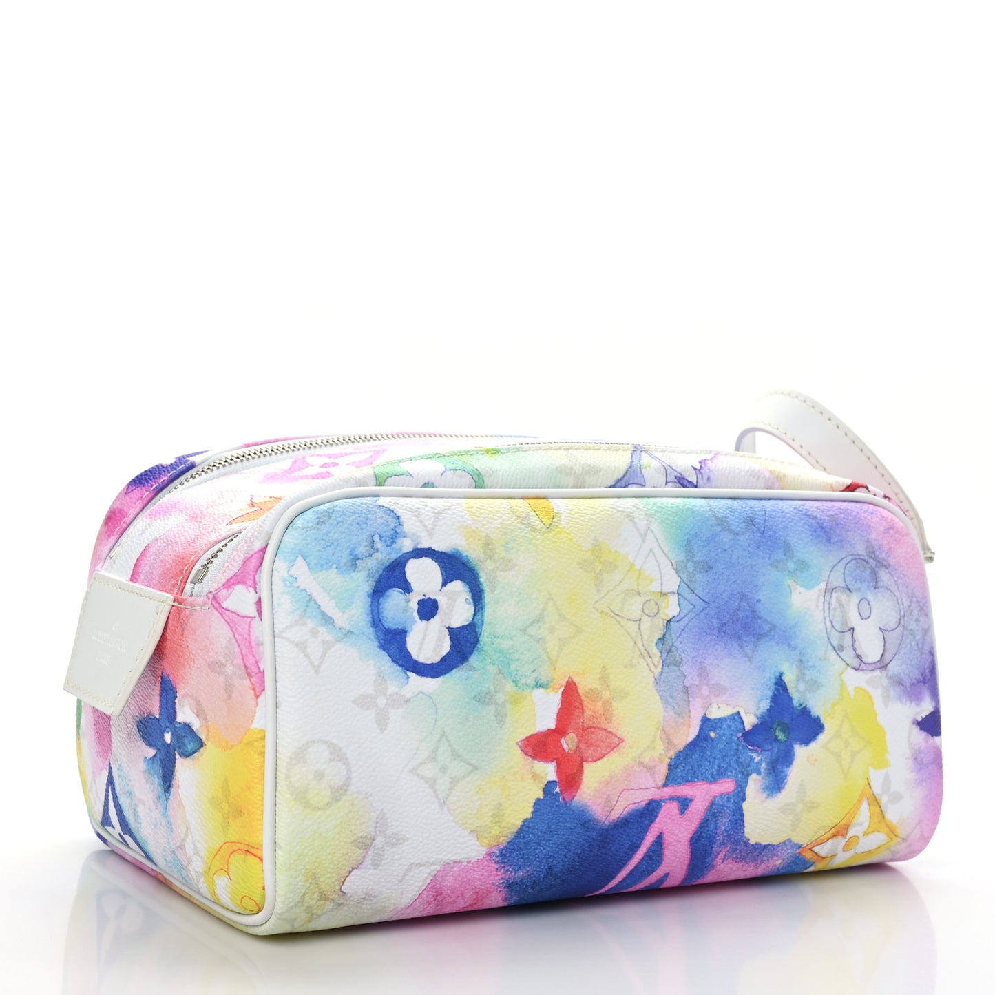 Monogram Watercolor Dopp Kit Toilet Pouch Multicolor