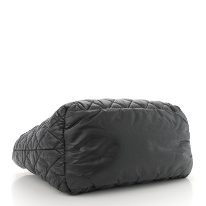 Chanel Nylon Quilted Small Coco Cocoon Tote Black 4 of 11