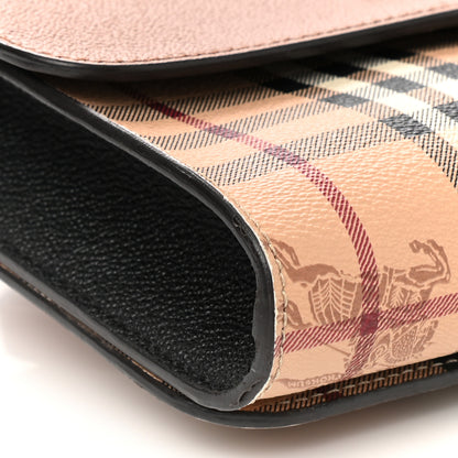 Burberry Derby Calfskin Haymarket Check Small Loxley Crossbody Bright Toffee Multicolor 8 of 12