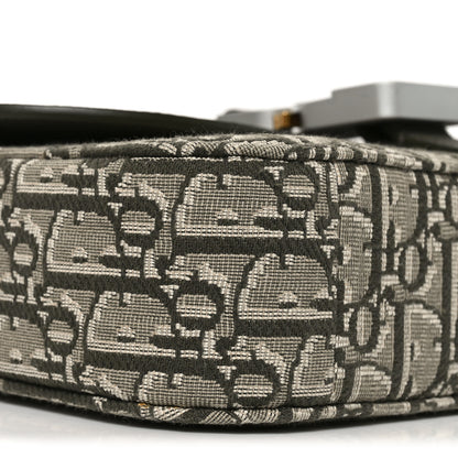 Christian Dior Oblique Jacquard Grained Calfskin Small Saddle Messenger Bag With Flap Green 8 of 9