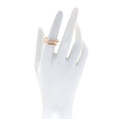 Cartier 18K Pink Gold Diamond Juste Un Clou Ring 56 7.5 2 of 5