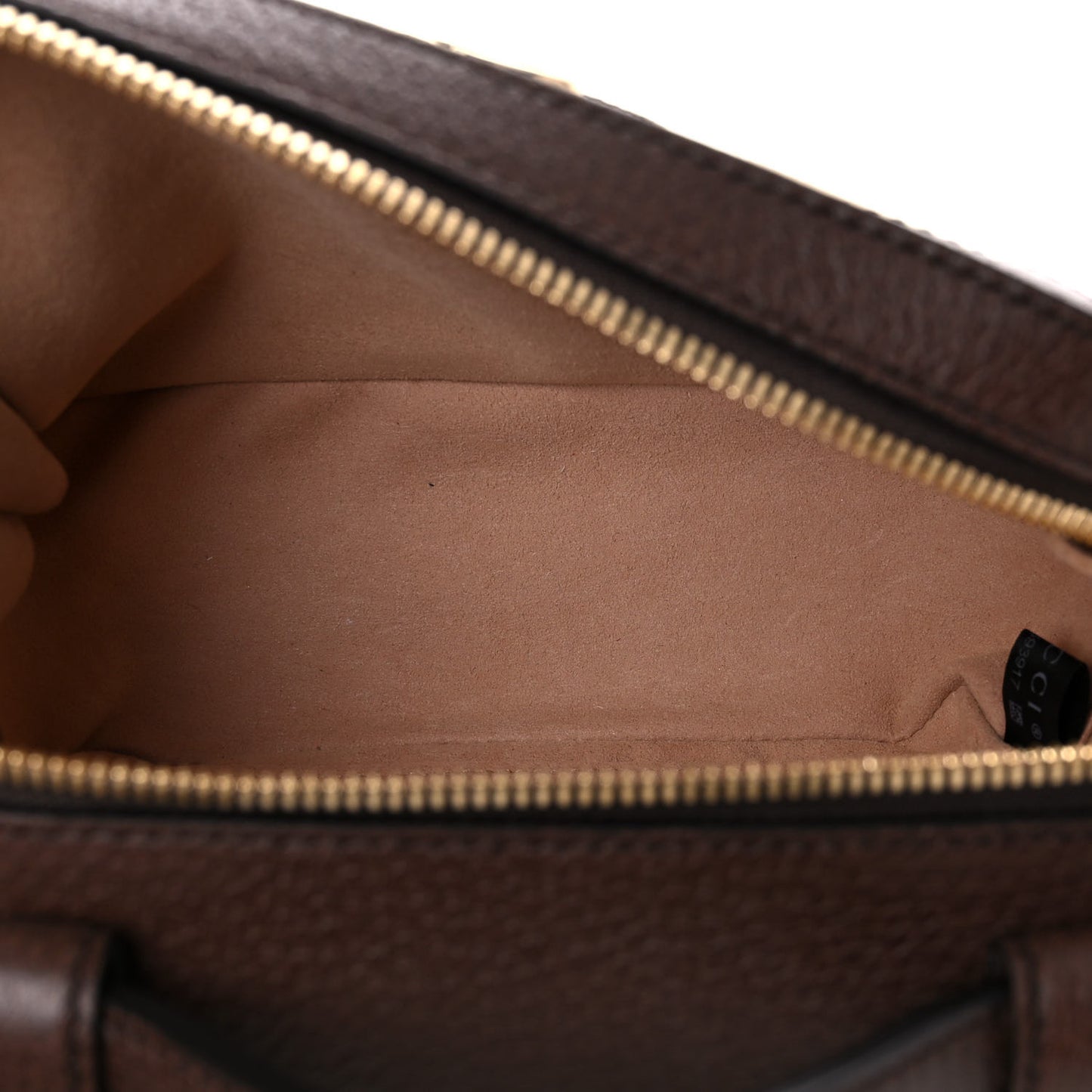Canvas Textured Calfskin Web Mini Ophidia Top Handle Shoulder Bag Easy Yellow Dark Brown
