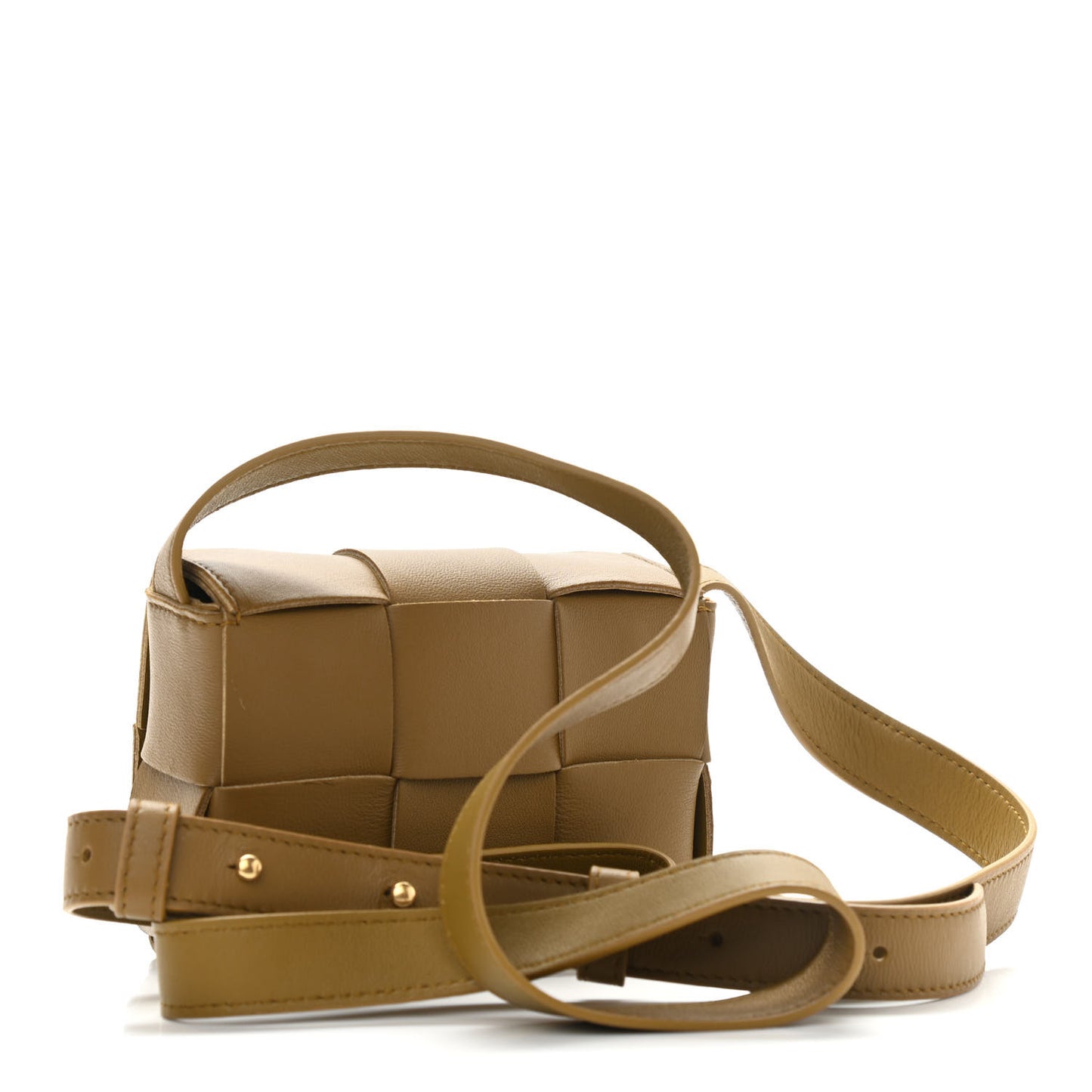 Lambskin Maxi Intrecciato Extra Mini Cassette Crossbody Bag Acorn