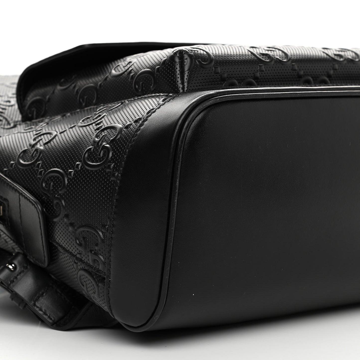Calfskin GG Tennis Embossed Backpack Black