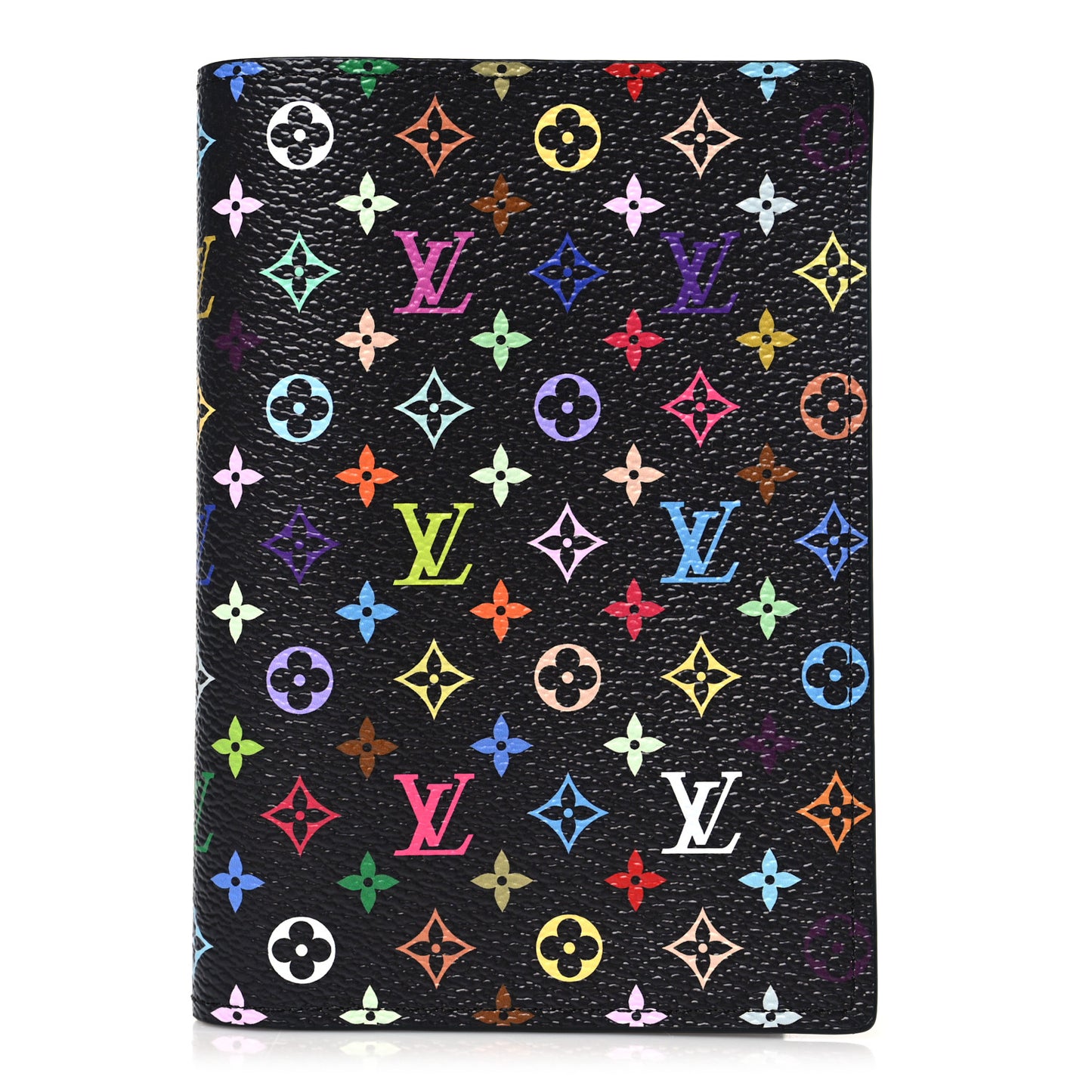 LV X TM Monogram Multicolor Passport Cover Black