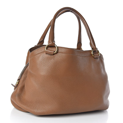 Prada Vitello Daino Shoulder Bag Cuoio 3 of 12