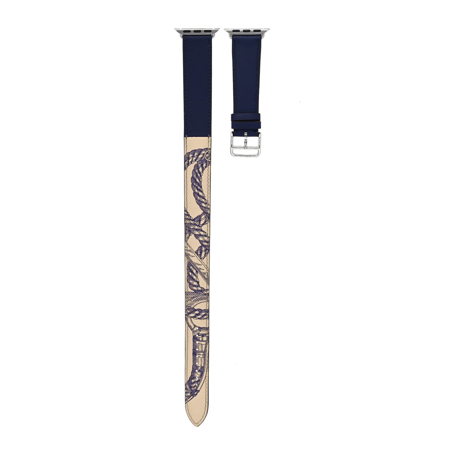 Swift Cavalleria Print 41mm Apple Watch Double Tour Strap Encre Beton