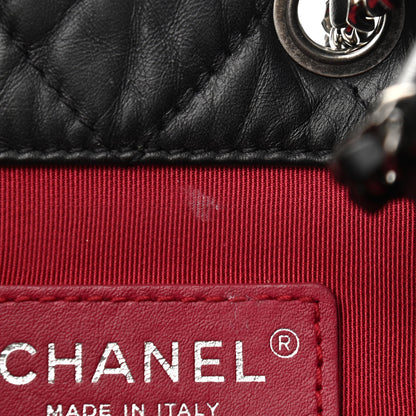 Chanel Aged Calfskin Quilted Gabrielle Backpack Black 12 of 15