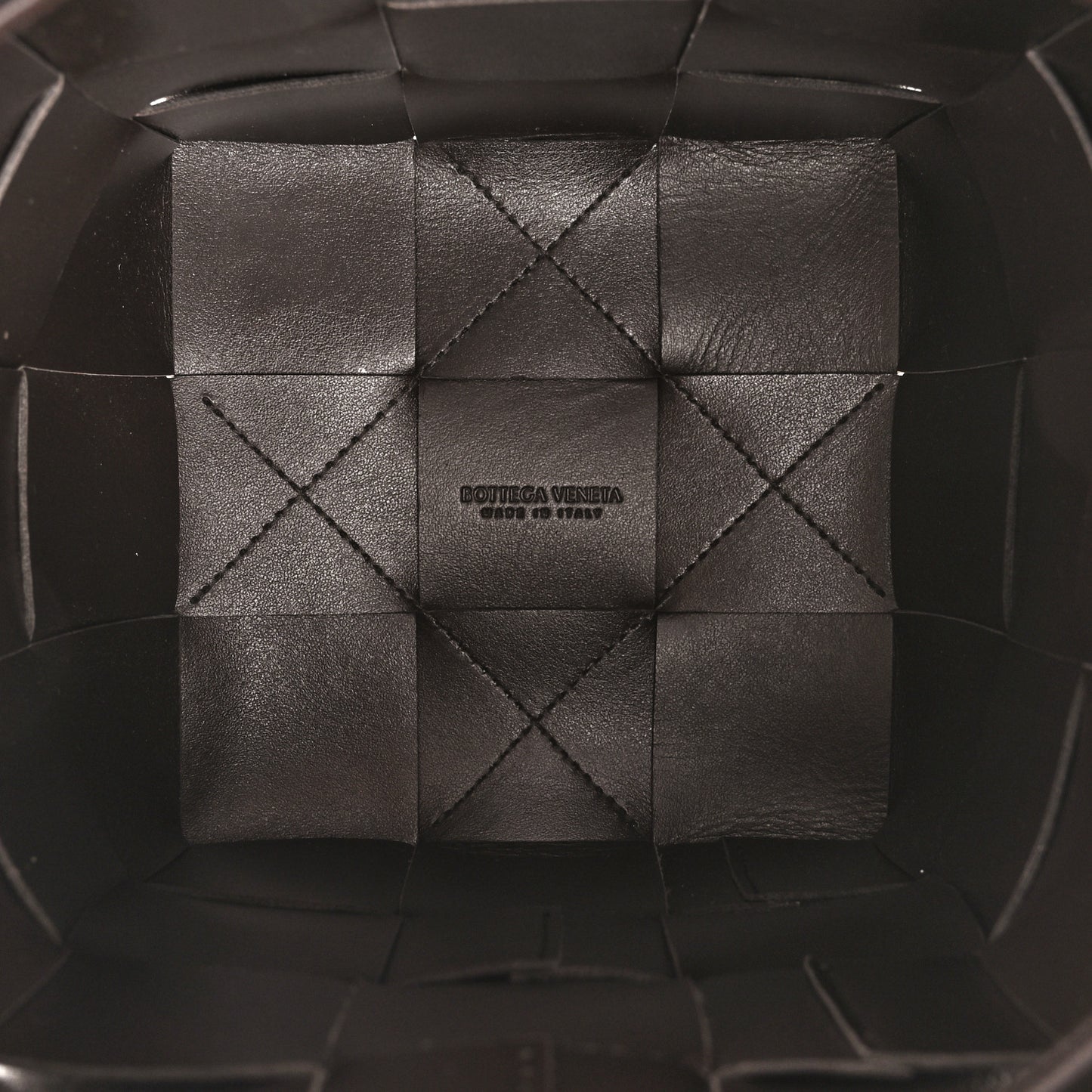 Nappa Maxi Intrecciato Mini Cassette Bucket Bag Fondant