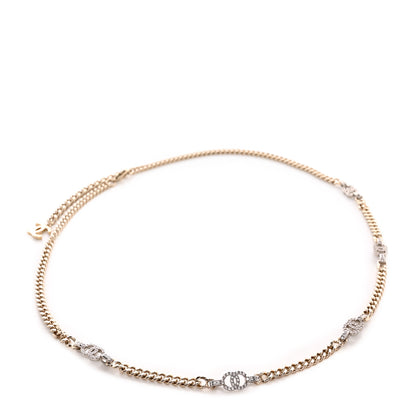 Chanel Crystal CC Chain Links Belt Gold Silver 2 of 3