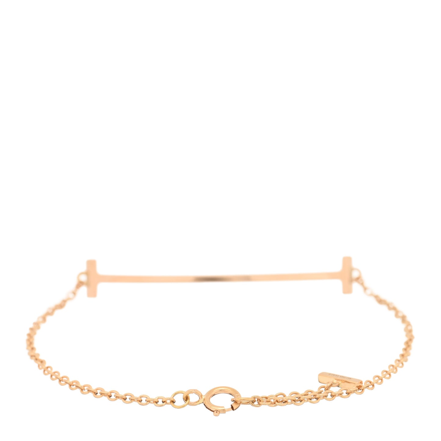 18K Rose Gold T Smile Bracelet