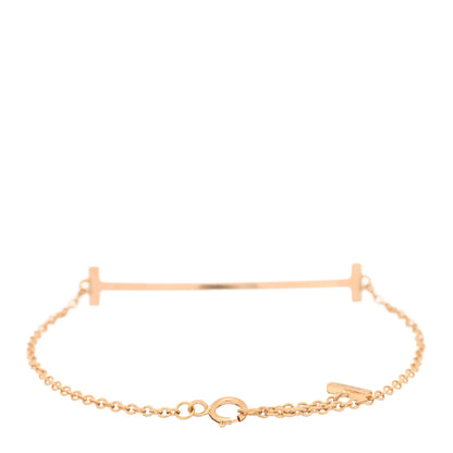 Tiffany 18K Rose Gold T Smile Bracelet 2 of 3