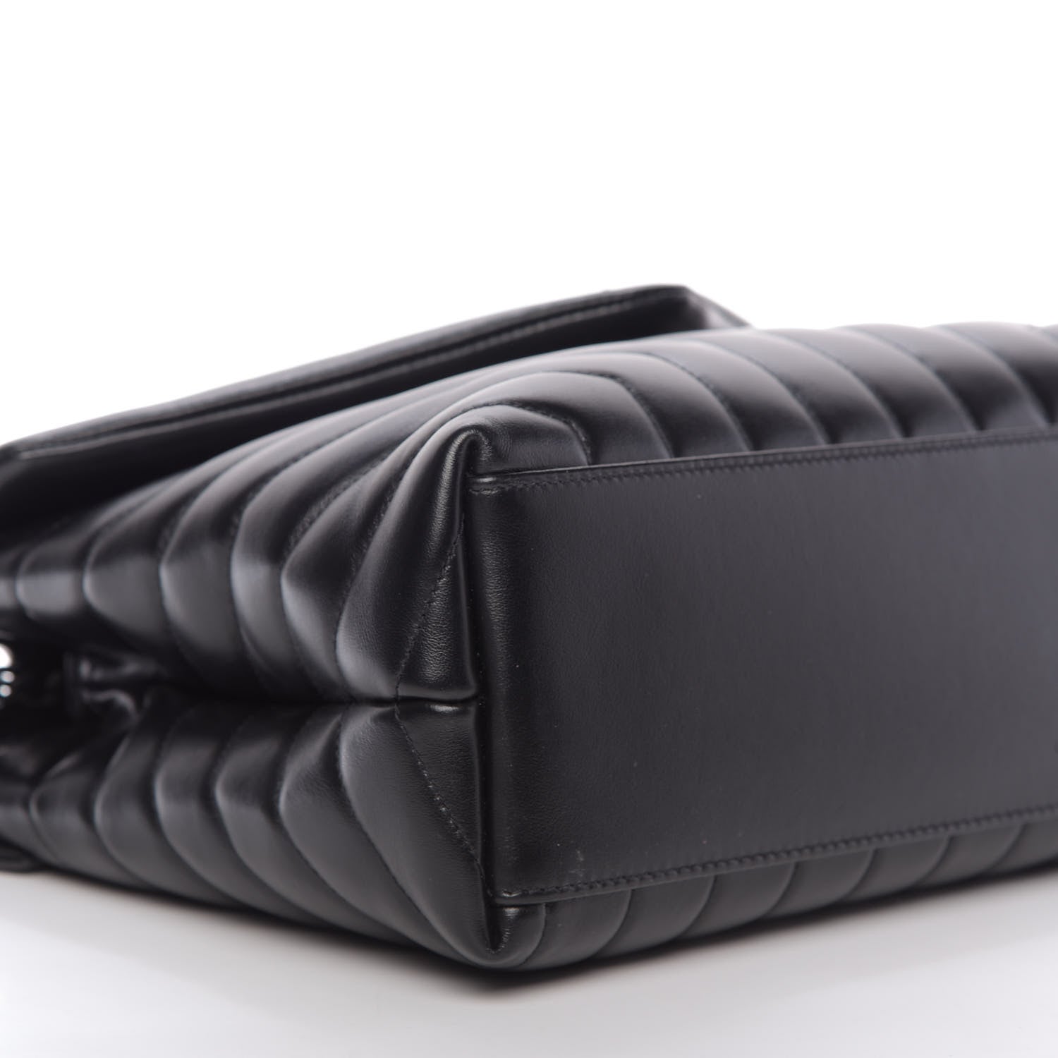 Saint Laurent Calfskin Y Quilted Monogram Medium Loulou Chain Satchel Black 6 of 13