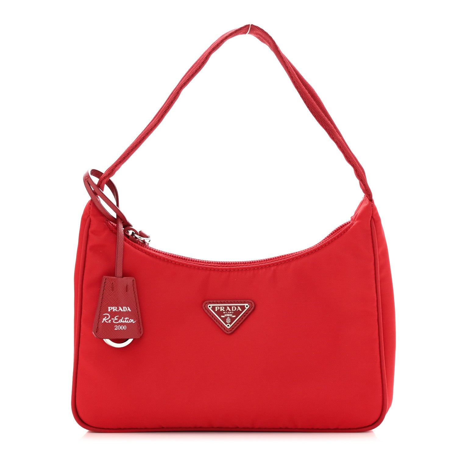 Prada Tessuto Nylon Mini Re-Edition 2000 Bag Rosso 1 of 10