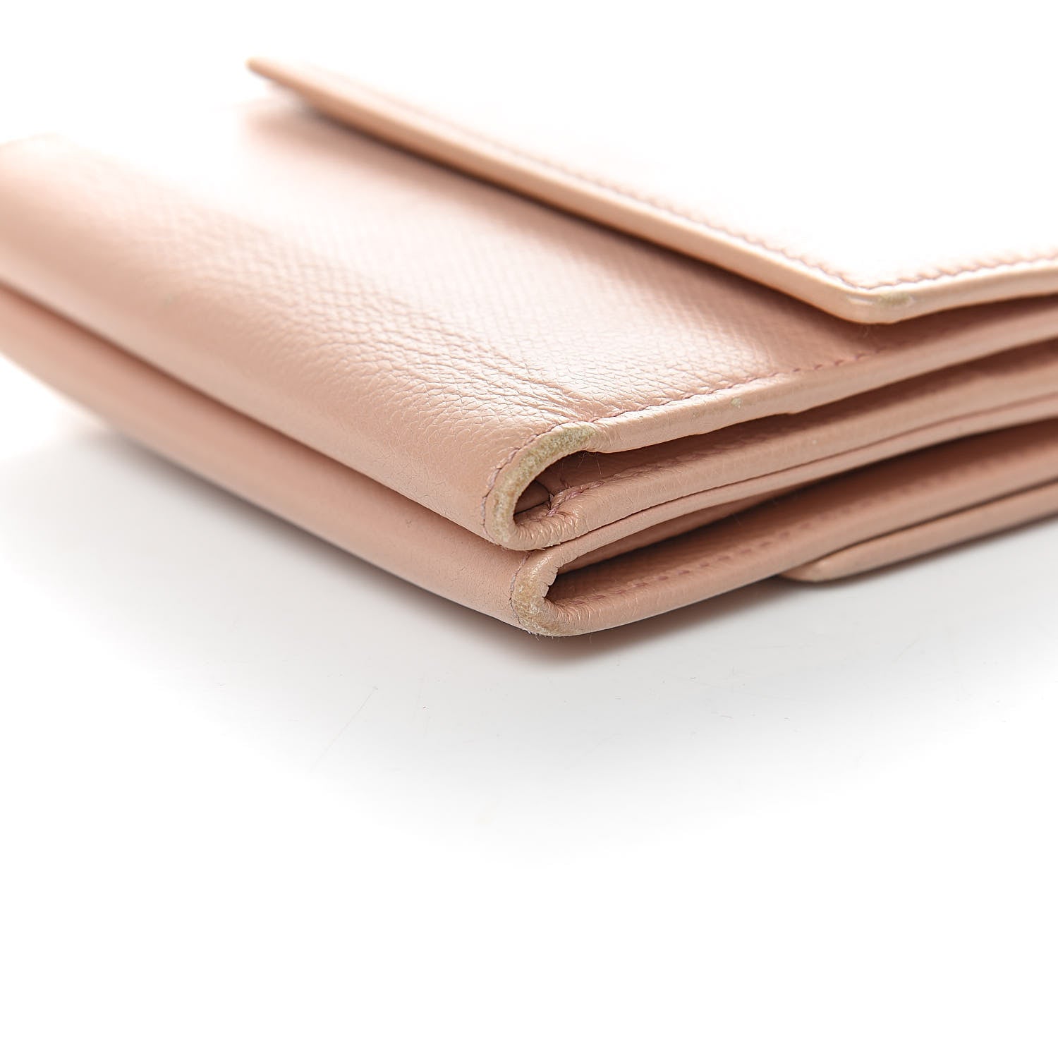 Chanel Grained Calfskin CC Button Compact Wallet Pink 13 of 15