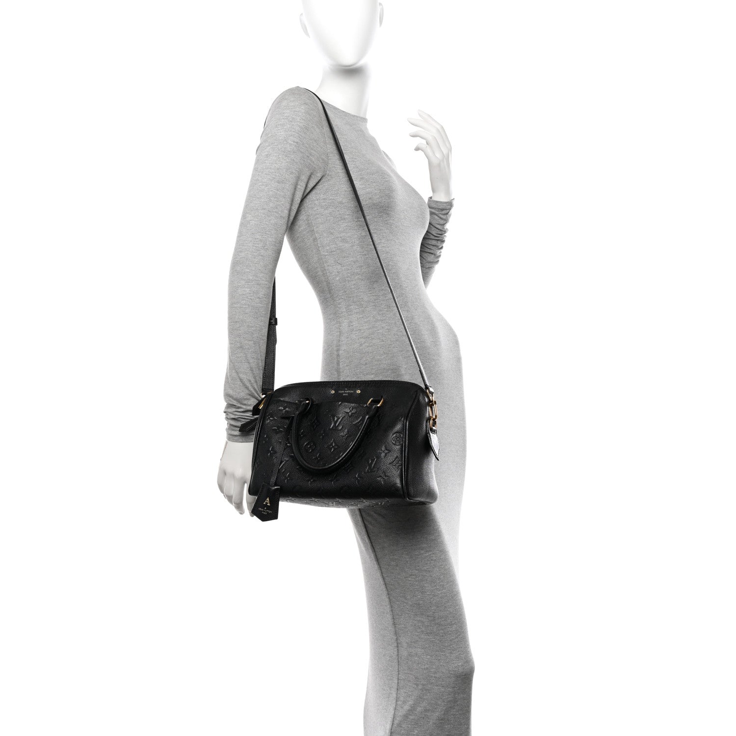 Louis Vuitton Empreinte Speedy Bandouliere 25 NM Black 2 of 12
