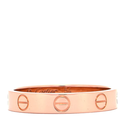 Cartier 18K Pink Gold 3.5mm LOVE Wedding Band Ring 54 7 1 of 5
