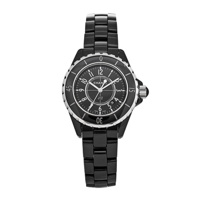 Chanel Stainless Steel Ceramic 33mm J12 Quartz Watch Black 1 of 4