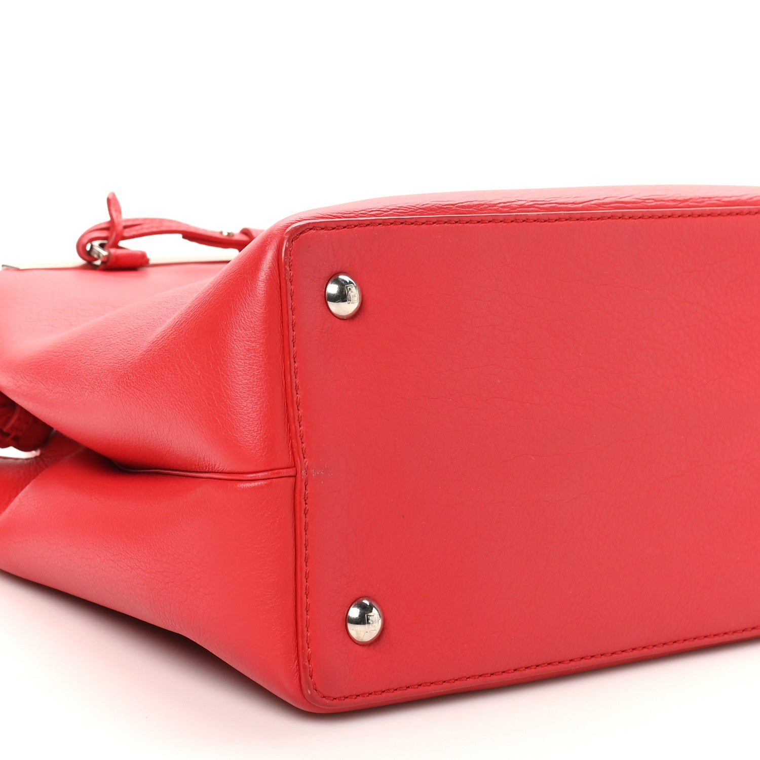 Fendi Vitello Dolce Century Petite 2Jours Tote Fiamma Ardesia 8 of 9