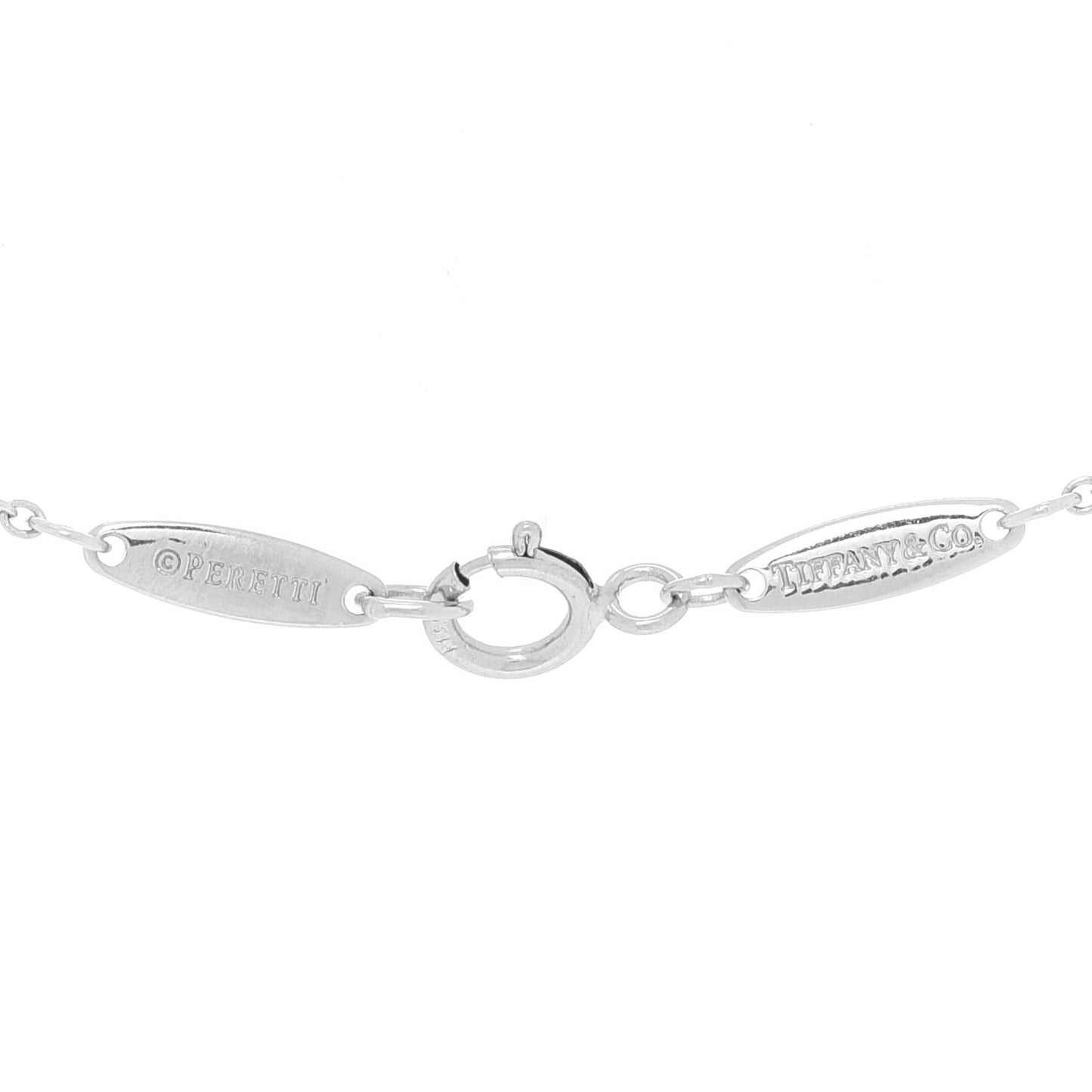 Platinum Diamond .08ct Elsa Peretti Diamonds by the Yard Pendant Necklace