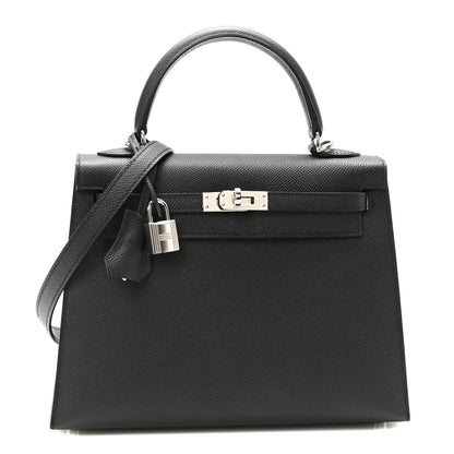 Hermes Epsom Kelly Sellier 25 Black 1 of 9