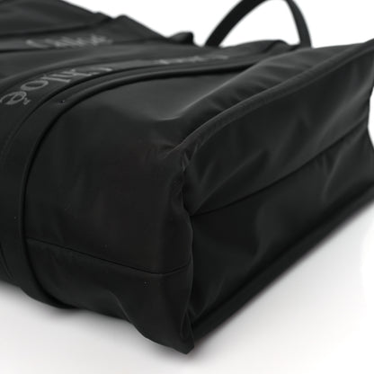 Chloe Recycled Nylon Large Woody Ribbon Tote Black 8 of 8