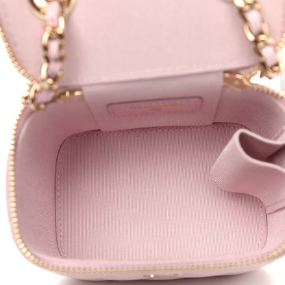 Chanel Caviar Quilted Mini Vanity Case With Chain Light Pink 5 of 11