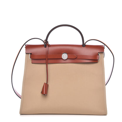 Hermes Vache Hunter Toile Herbag Zip 31 PM Trench Cuivre 1 of 12