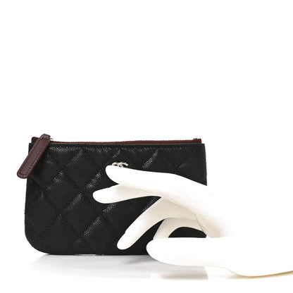 Chanel Caviar Quilted Small Cosmetic Case Black 2 of 8