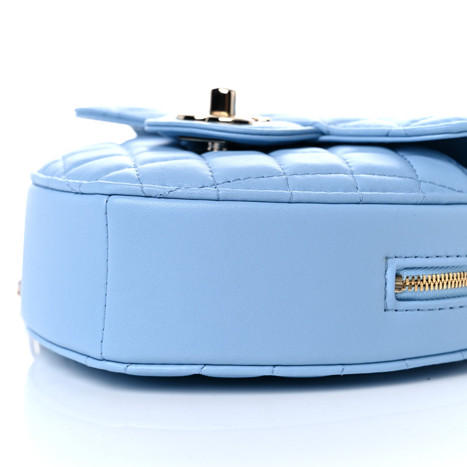 Chanel Lambskin Quilted CC In Love Heart Bag Light Blue 9 of 10