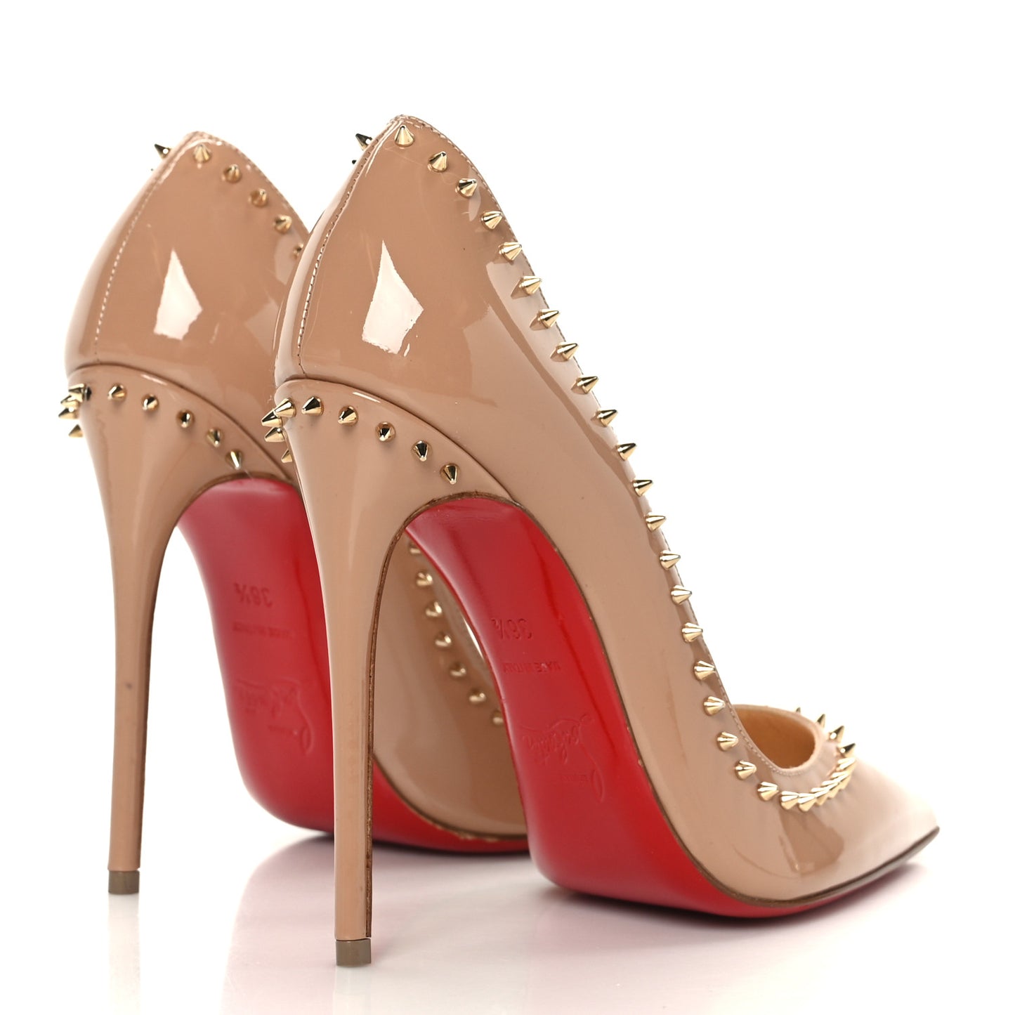 Patent Anjalina 120 Studded Pumps 36.5 Beige