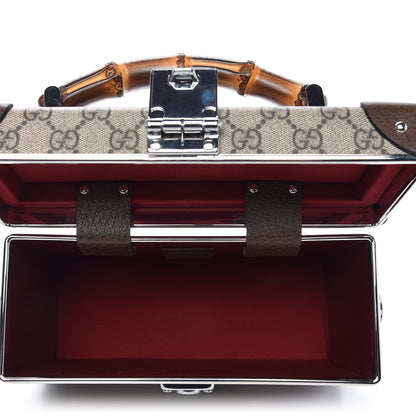 Gucci GG Supreme Monogram Globe-Trotter Beauty Case Brown 5 of 10