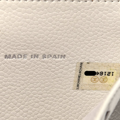 Chanel Caviar Timeless CC Compact Flap Wallet White 7 of 7