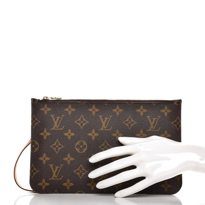 Louis Vuitton Monogram Neverfull MM GM Pochette Fuchsia 2 of 6
