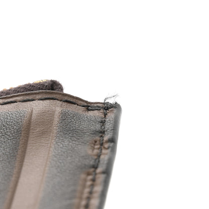 Fendi Vitello Soft F is Fendi Bi-Color FF 1974 Embossed Envelope Wallet On Chain with Pouches Maya Black 12 of 13