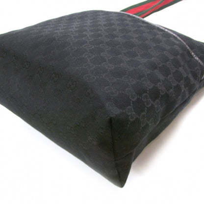 Gucci Monogram Messenger Bag Black 5 of 10