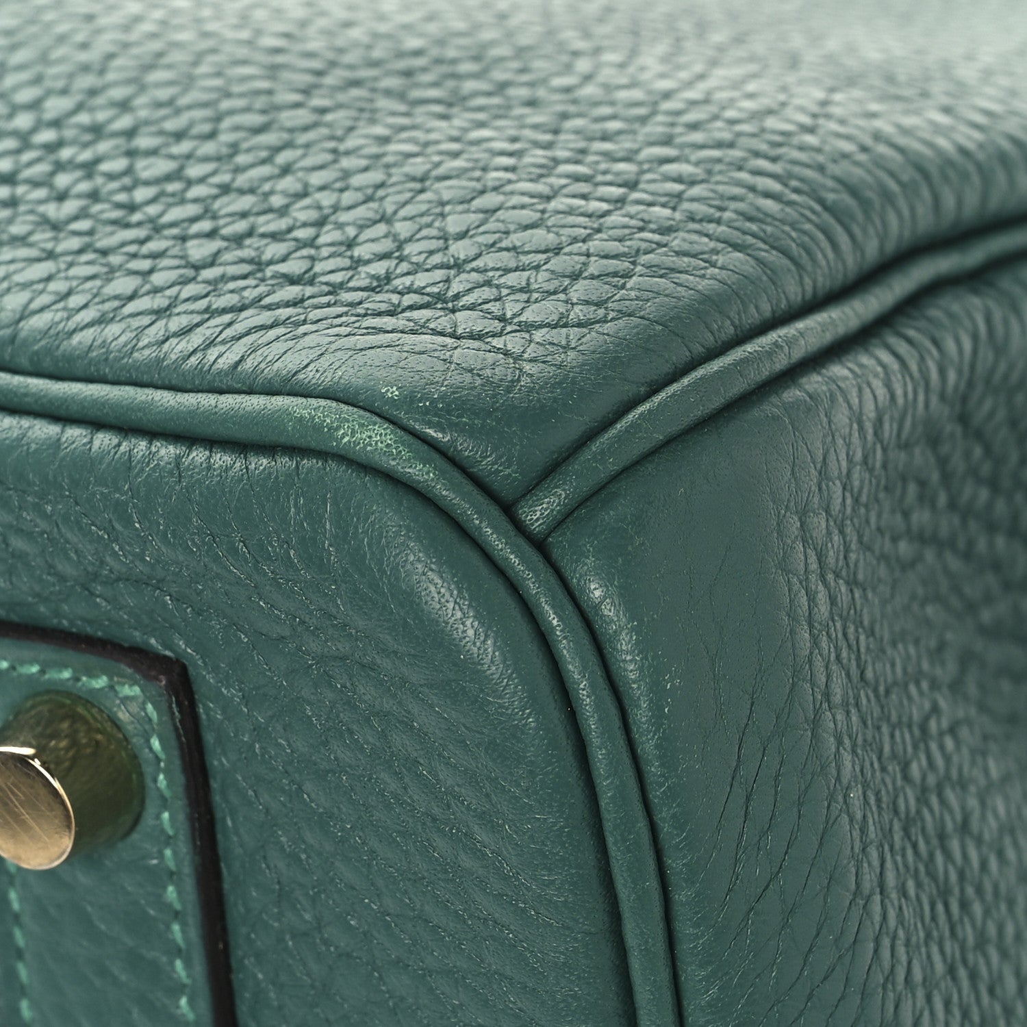 Hermes Taurillon Clemence Birkin 35 Malachite 12 of 17