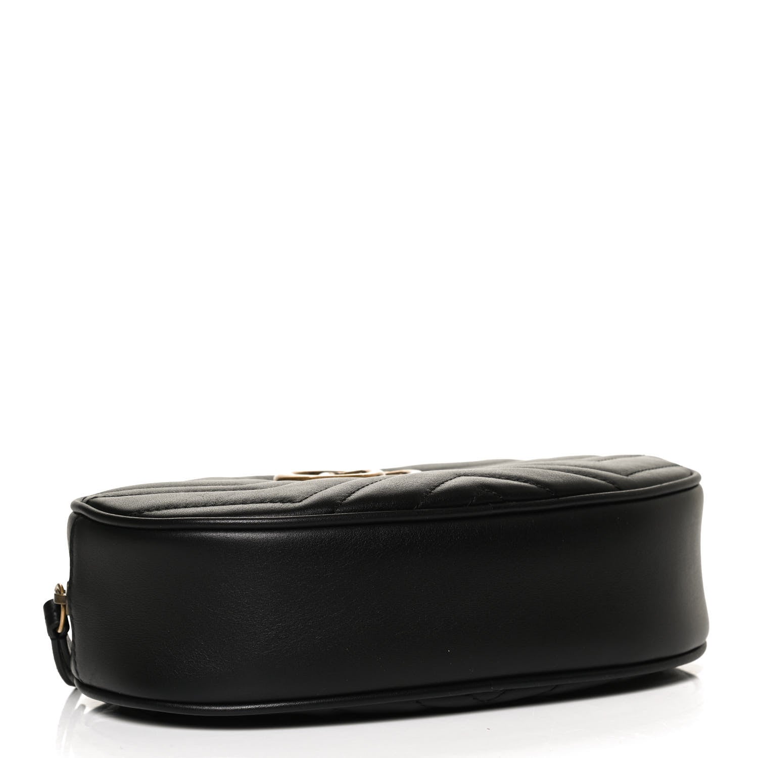 Gucci Calfskin Matelasse GG Marmont Belt Bag 75 30 Black 4 of 13